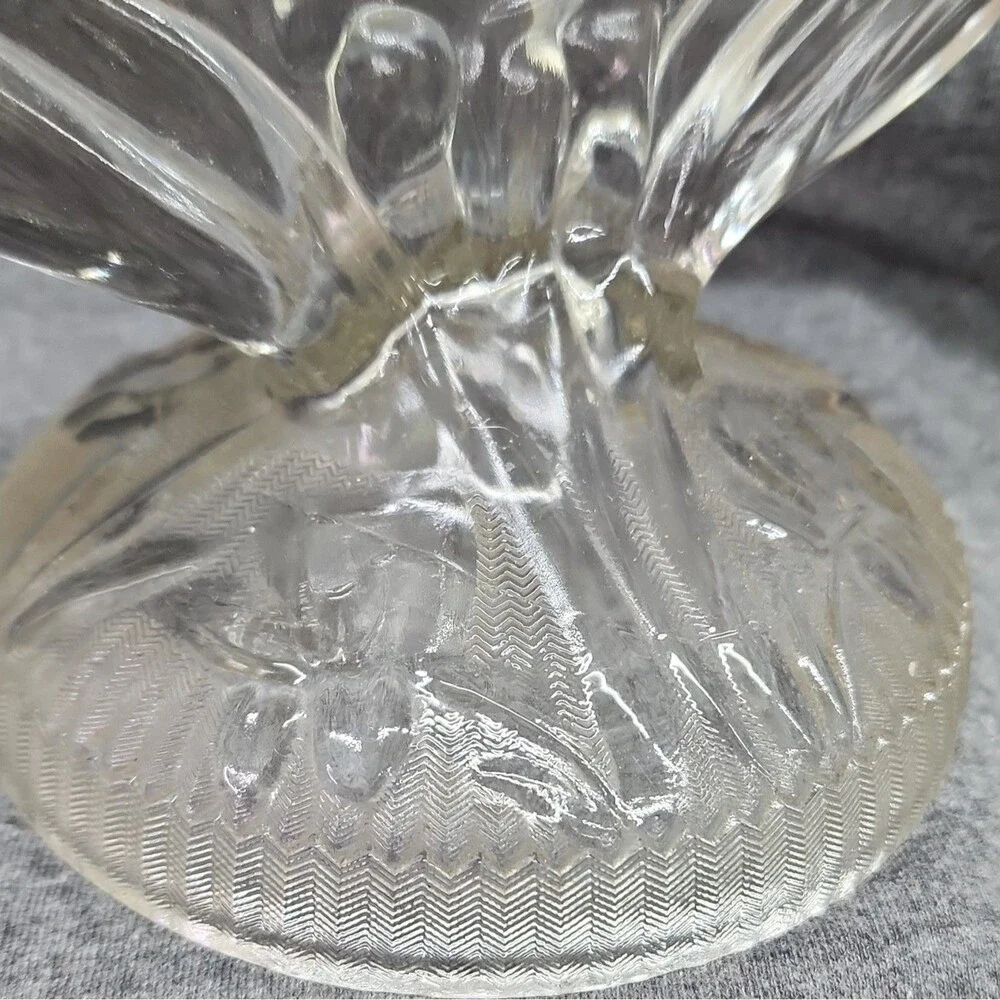 Jeannette Iris & Herringbone Glass Glass Lot Vintage Sherbets and Candle holders